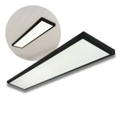 LED Panel 30x120 | 4-Pak | 4000K | 4000lm | 40W | LITE | Indbygget Ramme | Sort