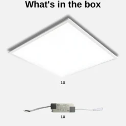 LED Panel 60x60 | 5-Pak | 4000K | 4320lm | 36W | NELIO G2 | Inkl. Troldtektramme | Hvid