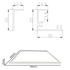 LED Panel 60x60 | 5-Pak | 4000K | 4320lm | 36W | NELIO G2 | Inkl. Troldtektramme | Hvid