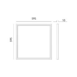 LED Panel 60x60 | 5-Pak | 3000K | 4320lm | 36W | NELIO G2 | Inkl. Troldtektramme | Hvid