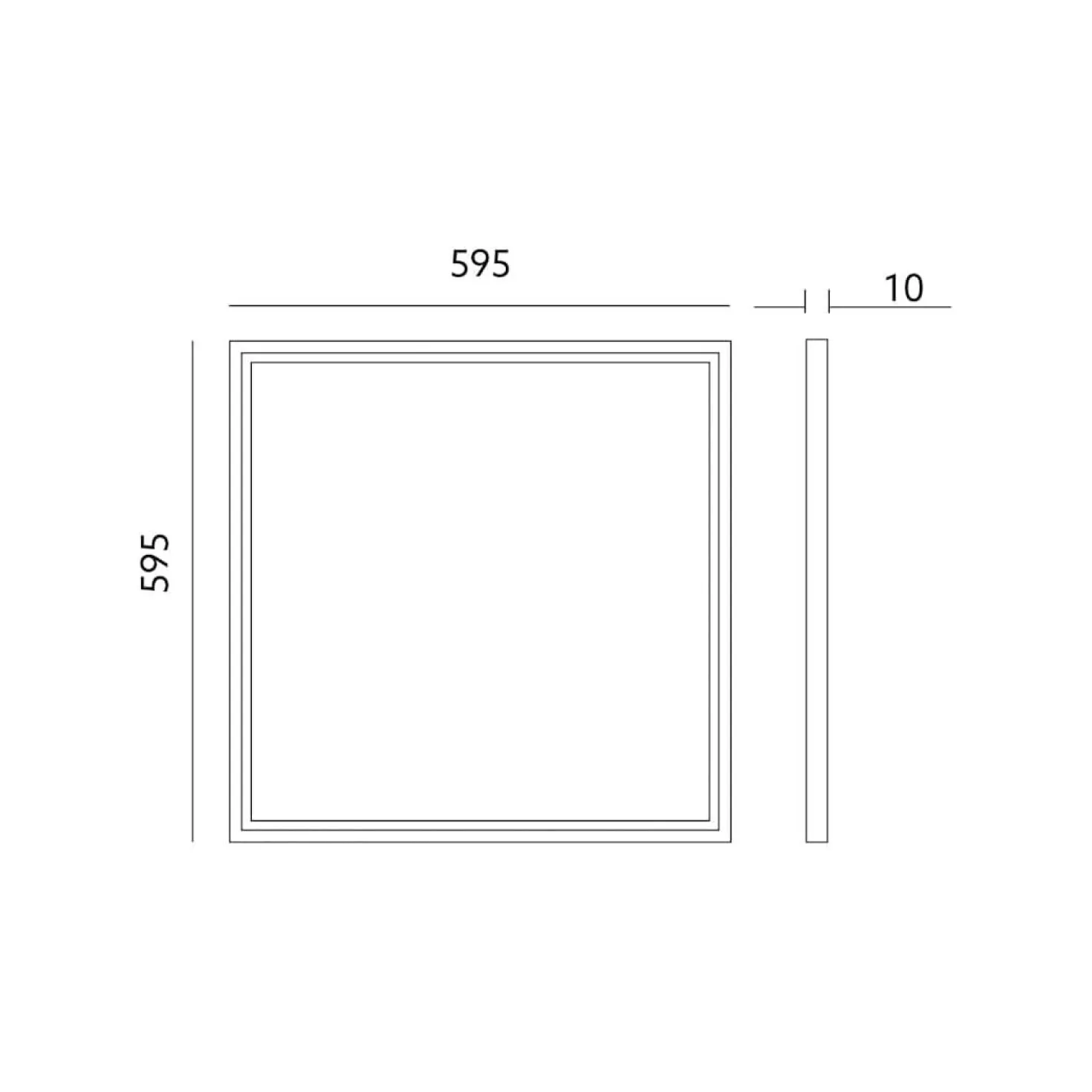 LED Panel 60x60 | 5-Pak | 3000K | 4320lm | 36W | NELIO G2 | Inkl. Troldtektramme | Hvid