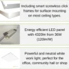 LED Panel 60x60 | 5-Pak | 4000K | 4320lm | 36W | NELIO G2 | Inkl. Påbygningsramme | Hvid