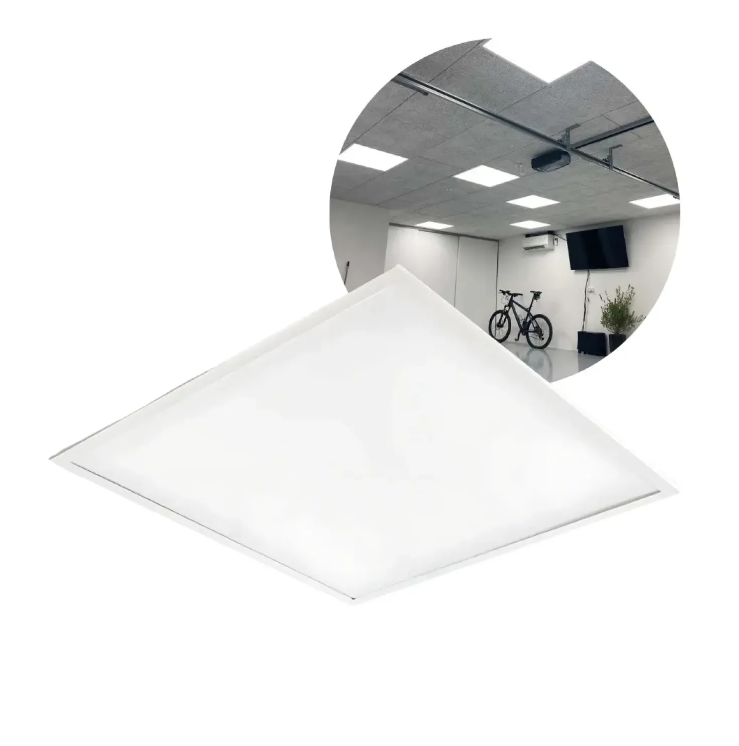 LED Panel 60x60 | 5-Pak | 3000K | 4000lm | 40W | NIRA | Inkl. Troldtektramme | Hvid