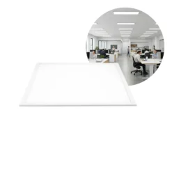 LED Panel 60x60 | 5-Pak | 6500K | 4500lm | 25W | SHINE | Inkl. Troldtektramme | Hvid