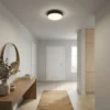 LED Plafond lampe | Sort | Ø215 | IP54 | 4000K