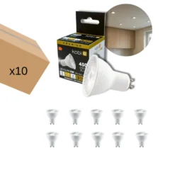 LED Pære GU10 | 10-Pak | 5W | 6500K | 450lm | SAMSUNG LED | Ikke Dæmpbar