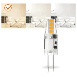 LED pære | 10-pak | G4 | 1,5W | 3000K