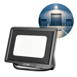 LED Projektør | 6500K | 8500lm | 100W | IP65 | LED2B MH | Sort