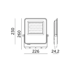 LED Projektør | 4000K | 13000lm | 100W | ULSAN | IP65
