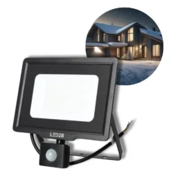 LED Projektør med Sensor | 6500K | 4250lm | 50W | IP65 | LED2B MHC | Sort