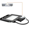 LED Projektør med Sensor | 4000K | 4250lm | 50W | IP65 | LED2B MHC | Sort