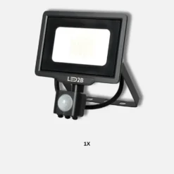 LED Projektør med Sensor | 4000K | 1600lm | 20W | IP65 | LED2B MHC | Sort