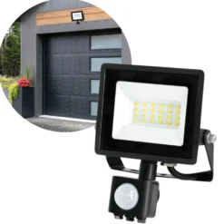 LED Projektør med sensor | 20W | 1620lm | 6500K | IP65