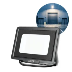 LED Projektør | 4-Pak | 6500K | 4250lm | 50W | IP65 | LED2B MH | Sort