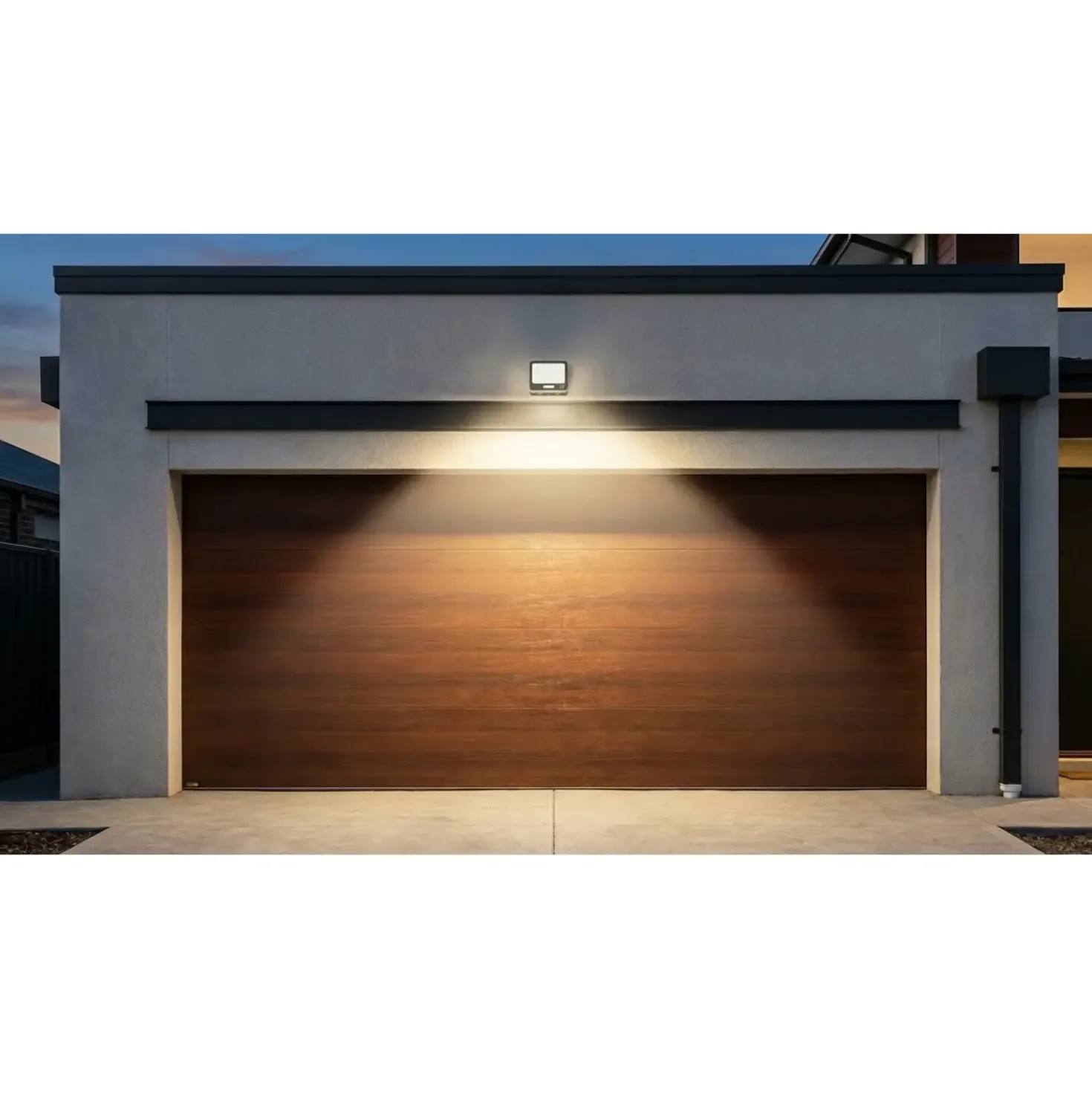 LED Projektør | 4-Pak | 4000K | 200W | 18000lm | IP65 | Sort | Masser af lys
