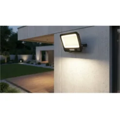 LED Projektør | 4-Pak | 4000K | 200W | 18000lm | IP65 | Sort | Masser af lys