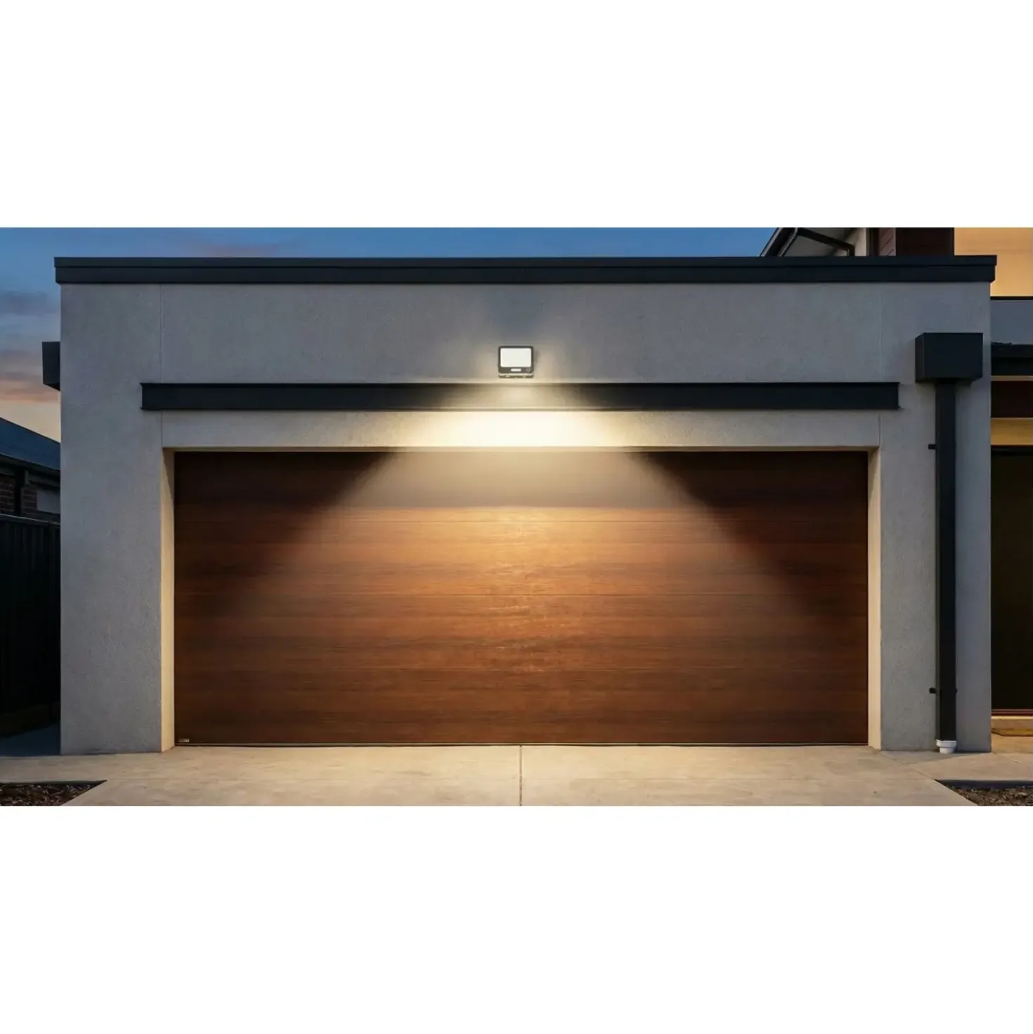 LED projektør | 4-Pak | 6000K | 200W | 18000lm | IP65 | Sort | Masser af lys