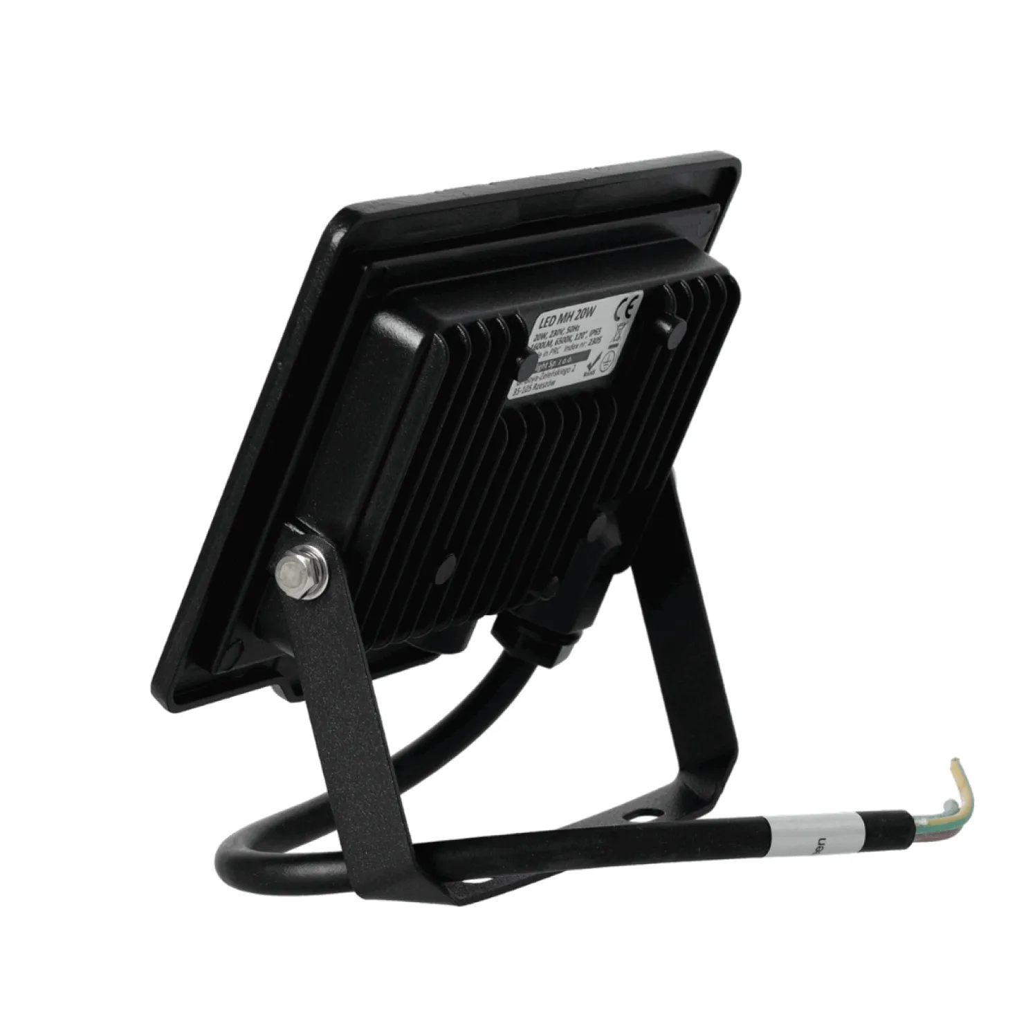 LED Projektør | Sort | IP65 | 20W | 6000K | MH
