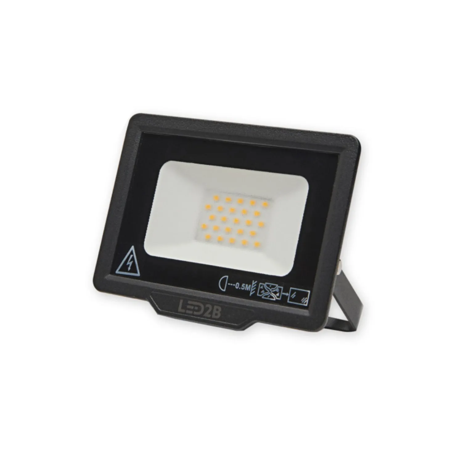 LED Projektør | Sort | IP65 | 20W | 6000K | MH