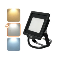 LED Projektør | 20W | IP65 | 4000K | Sort | MH