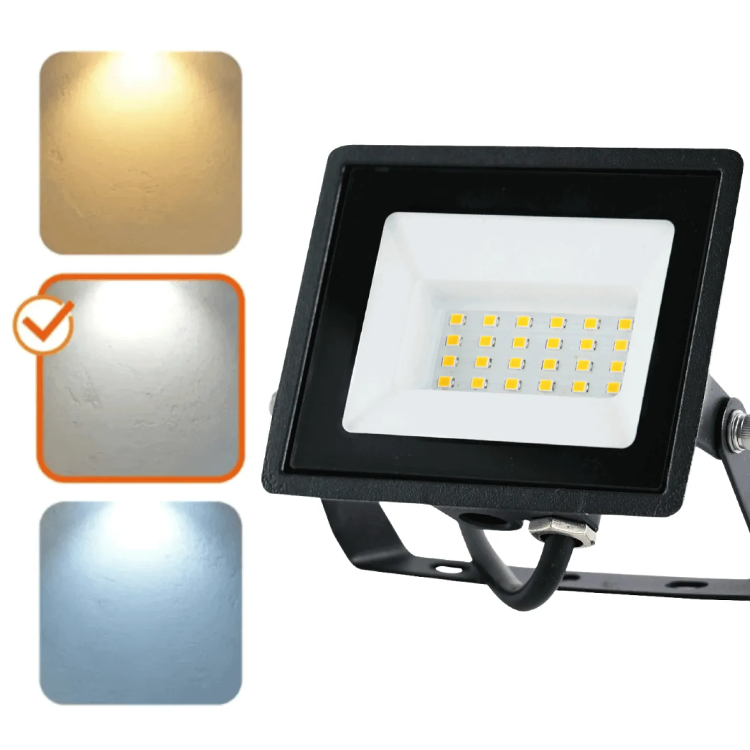 LED Projektør | 20W | 1620lm | 4000K | IP65