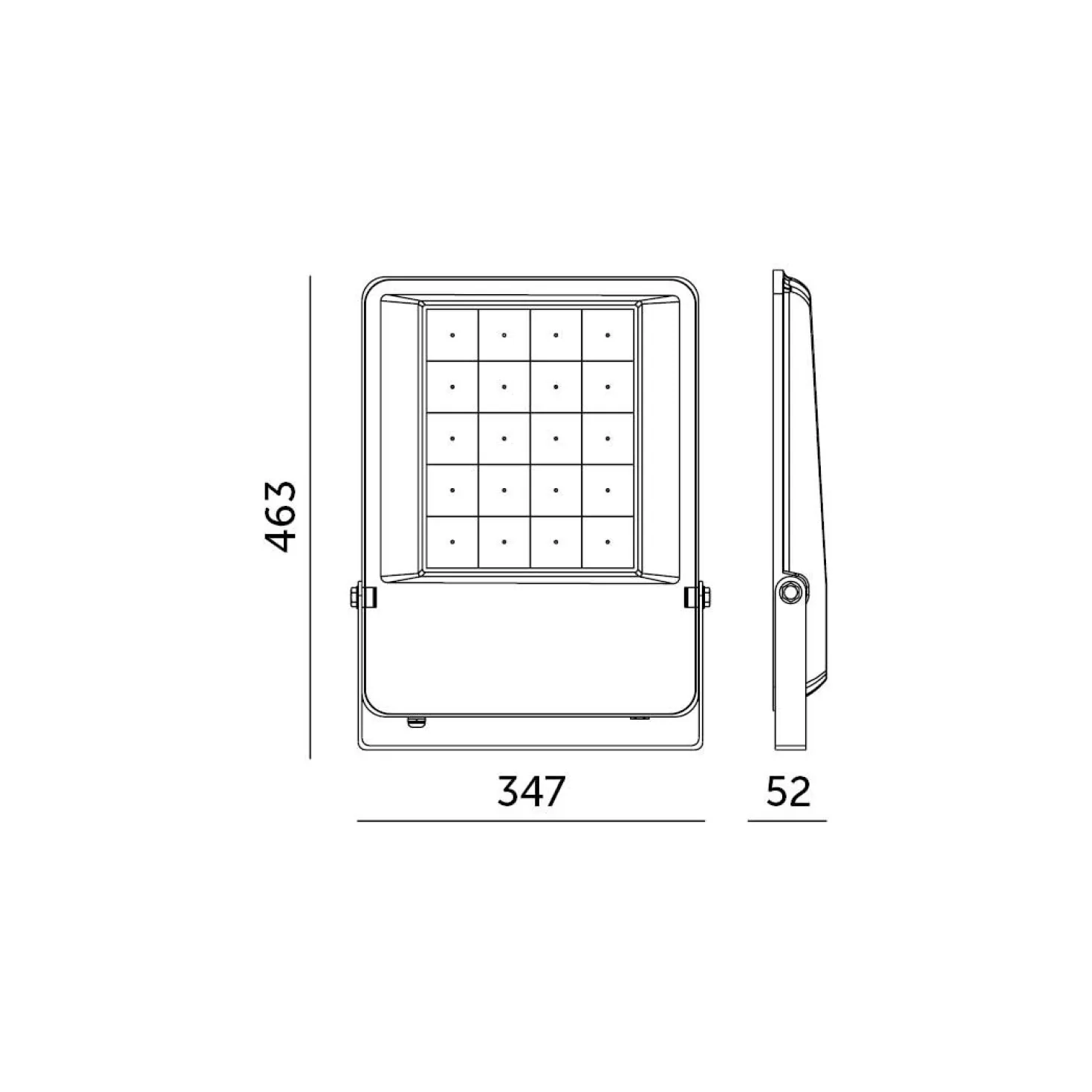 LED Projektør | 300W | 45200lm | 5000K | IP65 | 60° | 0-10V