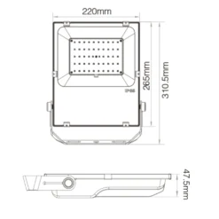 LED Projektør | 50W | RGB+CCT | Zigbee 3.0 | FUTT02Z