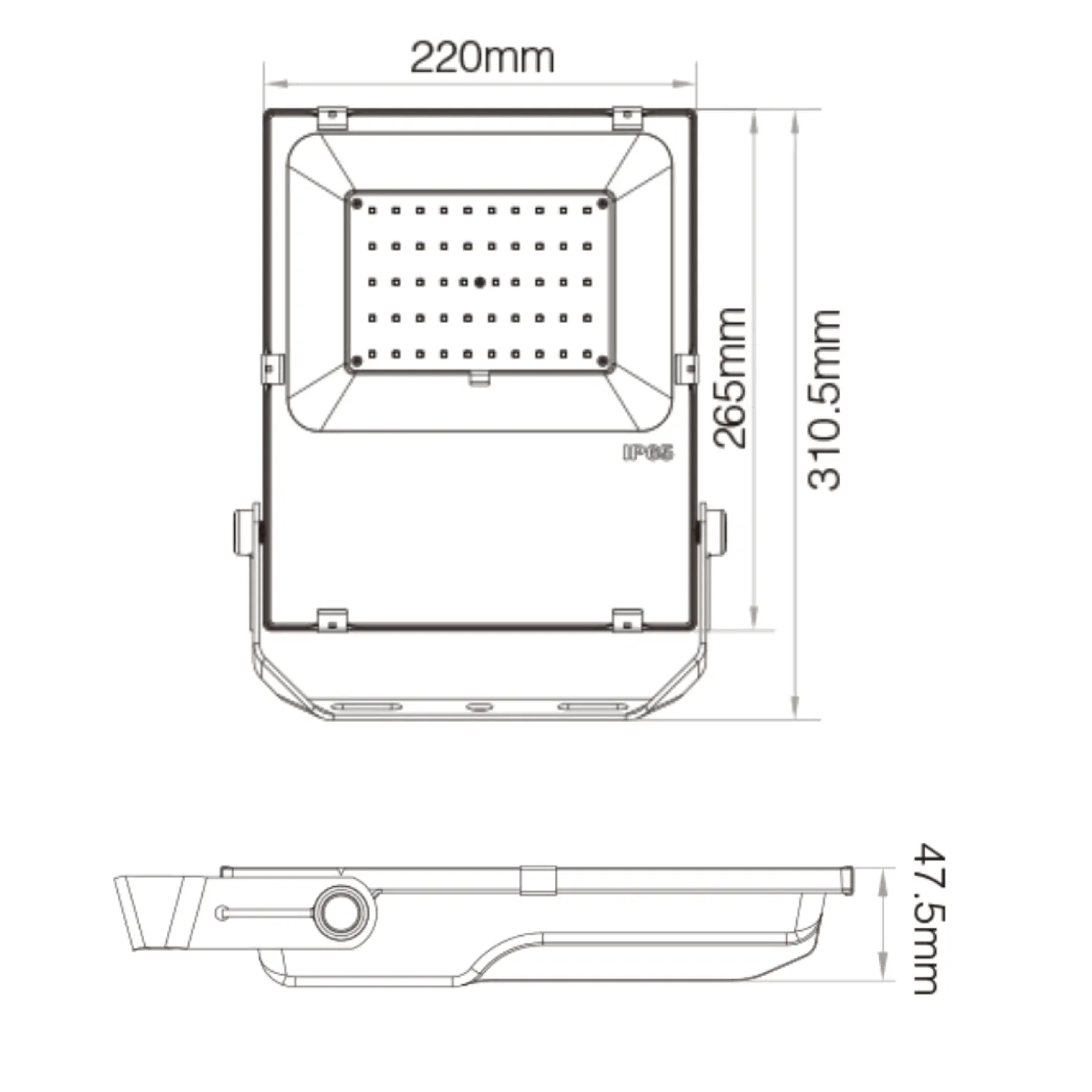 LED Projektør | 50W | RGB+CCT | Zigbee 3.0 | FUTT02Z