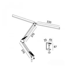 LED Skrivebordslampe | 3CCT | 1400lm | 28W | TENUIX | Hvid