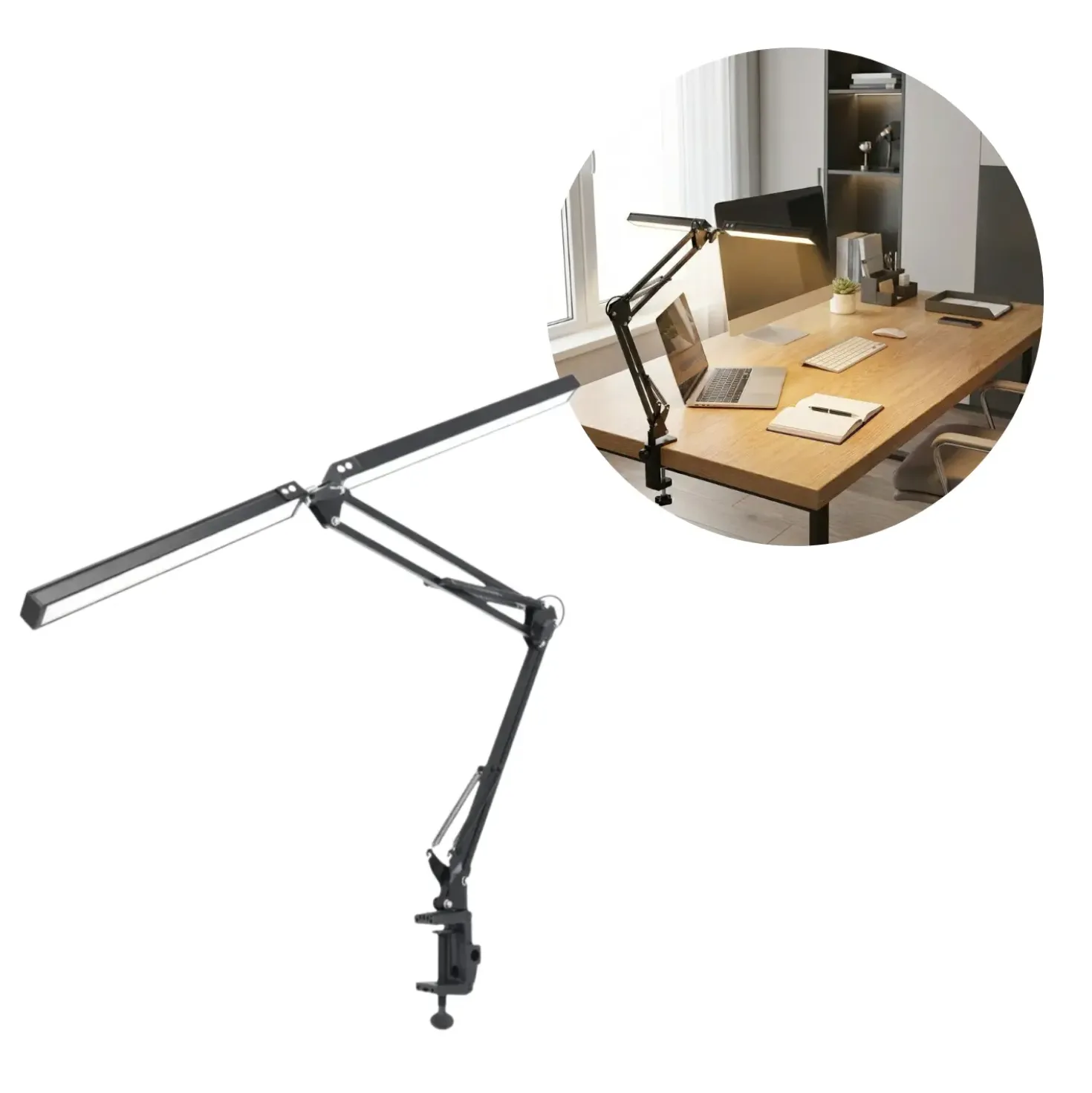 LED Skrivebordslampe | 3CCT | 1400lm | 28W | TENUIX | Sort