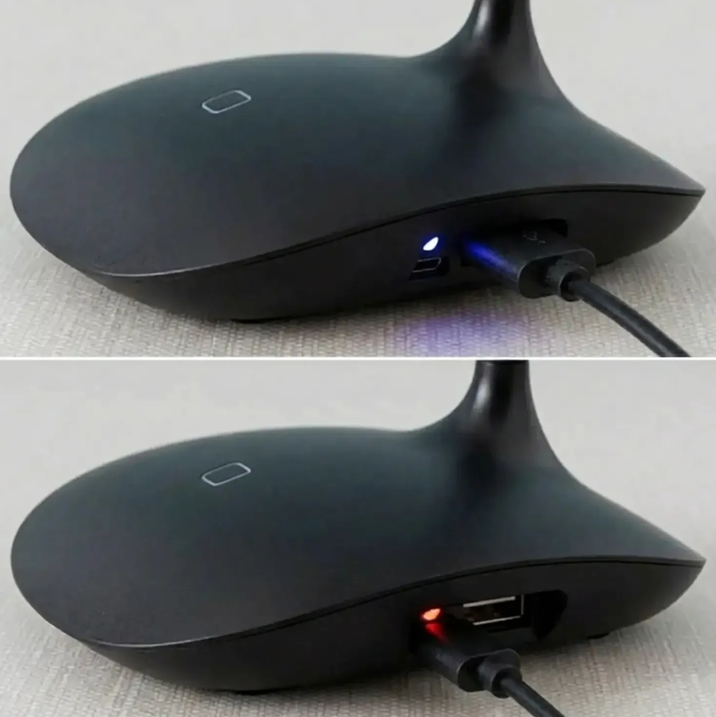 LED Skrivebordslampe | USB Lampe | Batteri Lampe | Dæmpbar | Trådløs | Sort