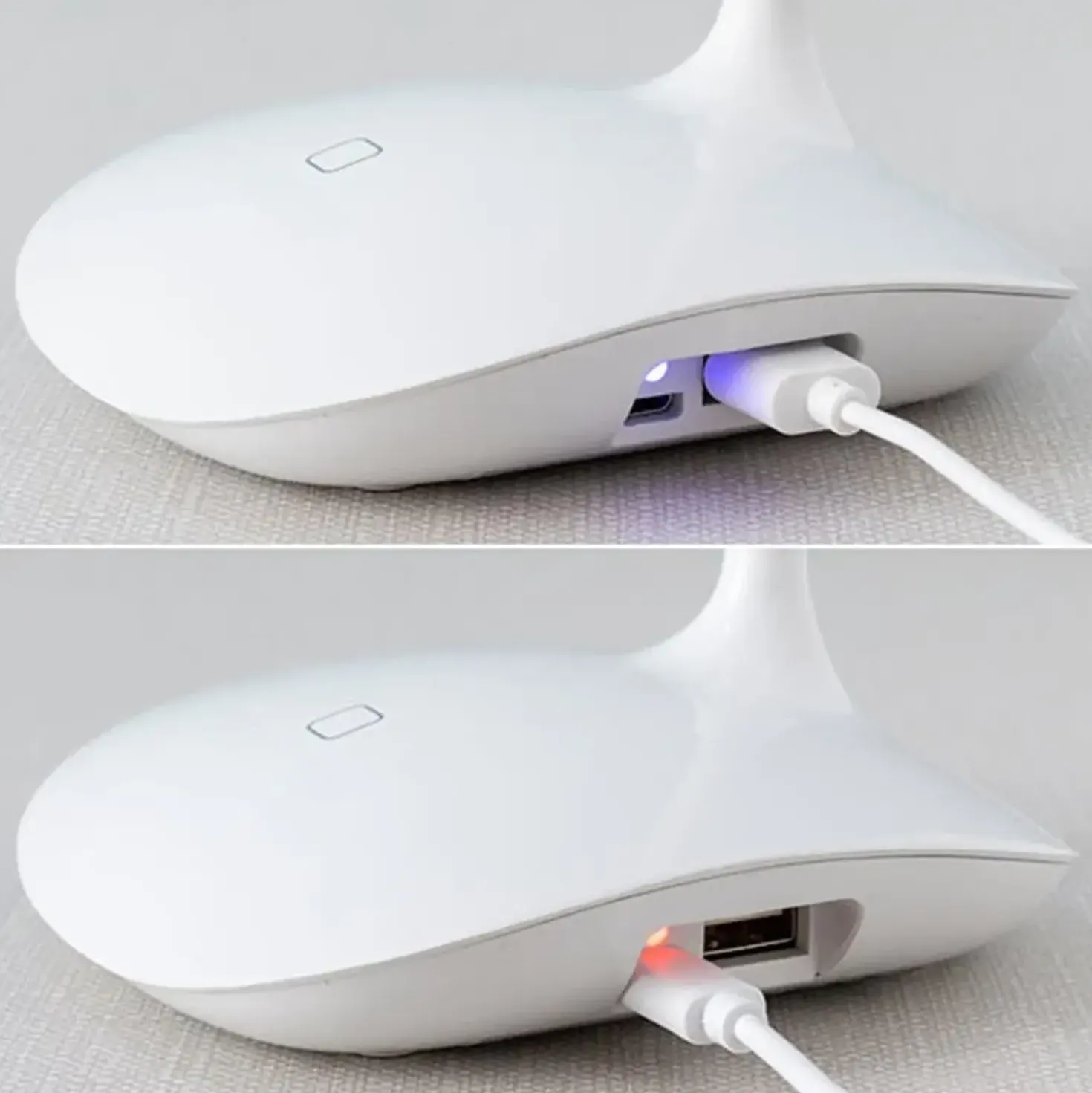 LED Skrivebordslampe | USB Lampe | Batteri Lampe | Dæmpbar | Trådløs | Hvid