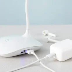 LED Skrivebordslampe | USB Lampe | Batteri Lampe | Dæmpbar | Trådløs | Hvid
