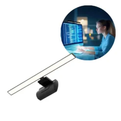 LED Skærmlys Lampe | Monitorlampe | 230lm | 5W | LUME-IQ | Sort