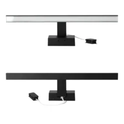 LED spejlarmatur | 40 cm | 8W | Sort