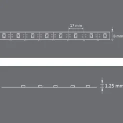 LED strip med sensor og batteri til skabe | 3m | 4000K