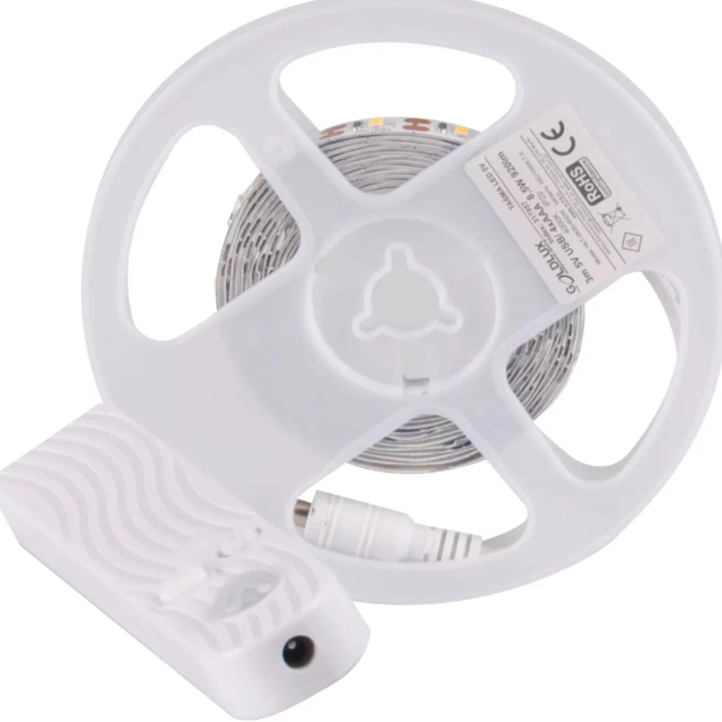 LED strip med sensor og batteri til skabe | 3m | 4000K