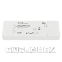 LED til Akustikpanel | Alt-i-en | 3000K | 4x120cm | 10x10mm | Inkl. Fjernbetjening