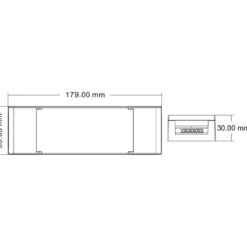 LED til Akustikpanel | Alt-i-en | 3000K | 8x60cm | 10x10mm | Inkl. Fjernbetjening