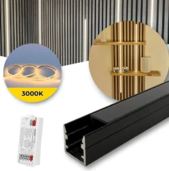 LED til Akustikpanel | 3000K | 120cm | Inkl. Controller & Profil