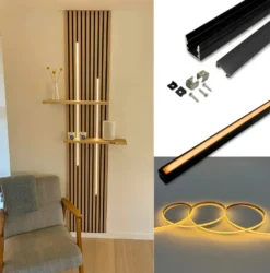 LED til Akustikpanel | 3000K | 120cm | Inkl. Profil