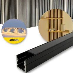 LED til Akustikpanel | 3000K | 120cm | Inkl. Profil