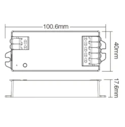 LED til Akustikpanel | 3000K | 2x120cm | Inkl. Controller & Profil