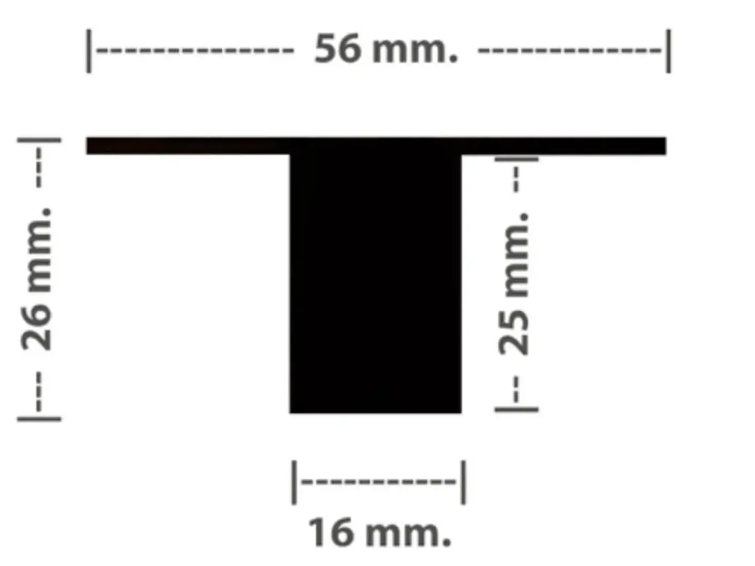 LED Troldtekt Skinne 60cm | 3000K | 1400lm | 17W | PureLED | Hvid