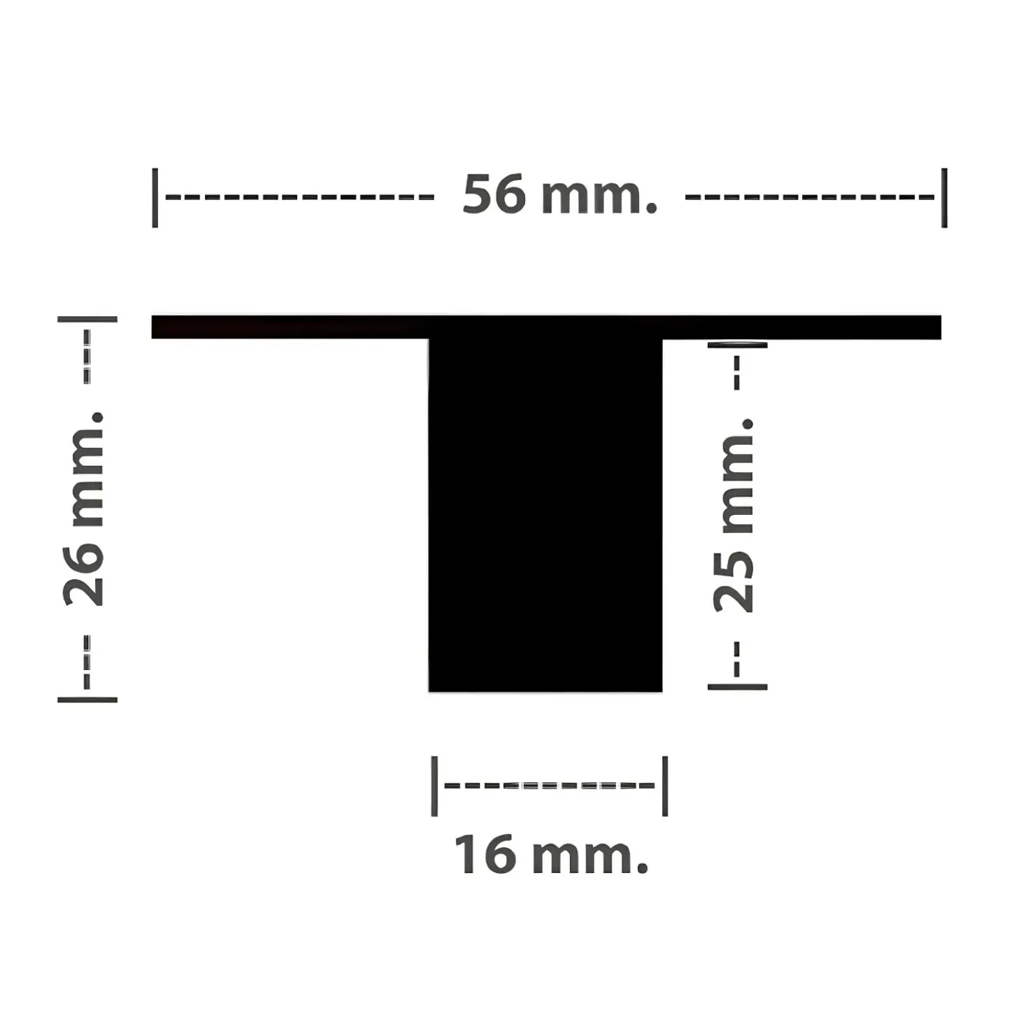 LED Troldtekt Skinner 60cm | 3 stk. Sæt | Inklusiv kabler, driver og 3-splitter | 3000K | PureLED | Sort