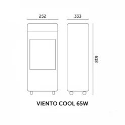 Luftkøler | 65W | VIENTO COOL R | Hvid