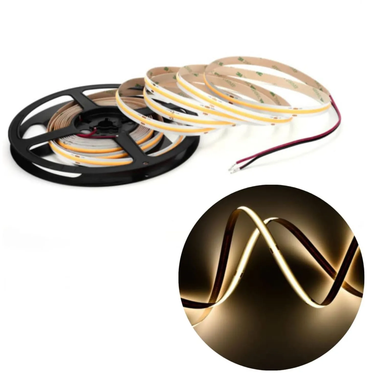 Lyskinne til Troldtekt COB | 6m Sæt | 24v LED | Hvid | 4000K