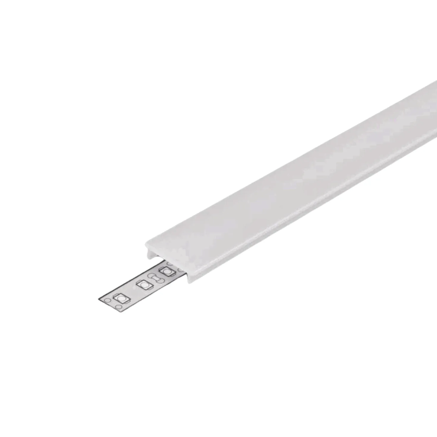 Lyskinne til Troldtekt COB | 6m Sæt | 24v LED | Hvid | 3000K