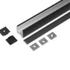 Lyskinne til Troldtekt COB | 6m Sæt | 24v LED | Sort | 3000K