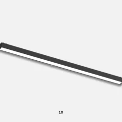 Lysskinne til SlimTrack Skinnesystem | 61cm | 24V | CCT | 2100lm | 20W | Sort